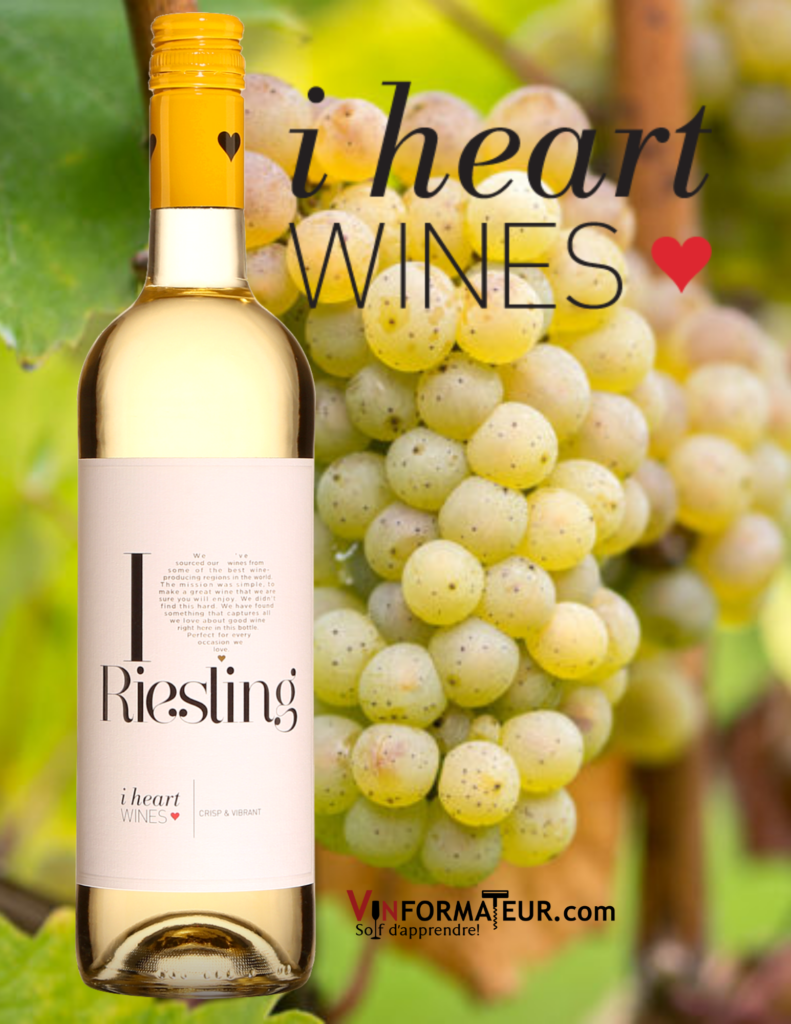 I heart Riesling, Allemagne, vin blanc, 13,15$, cépage: Riesling 100%