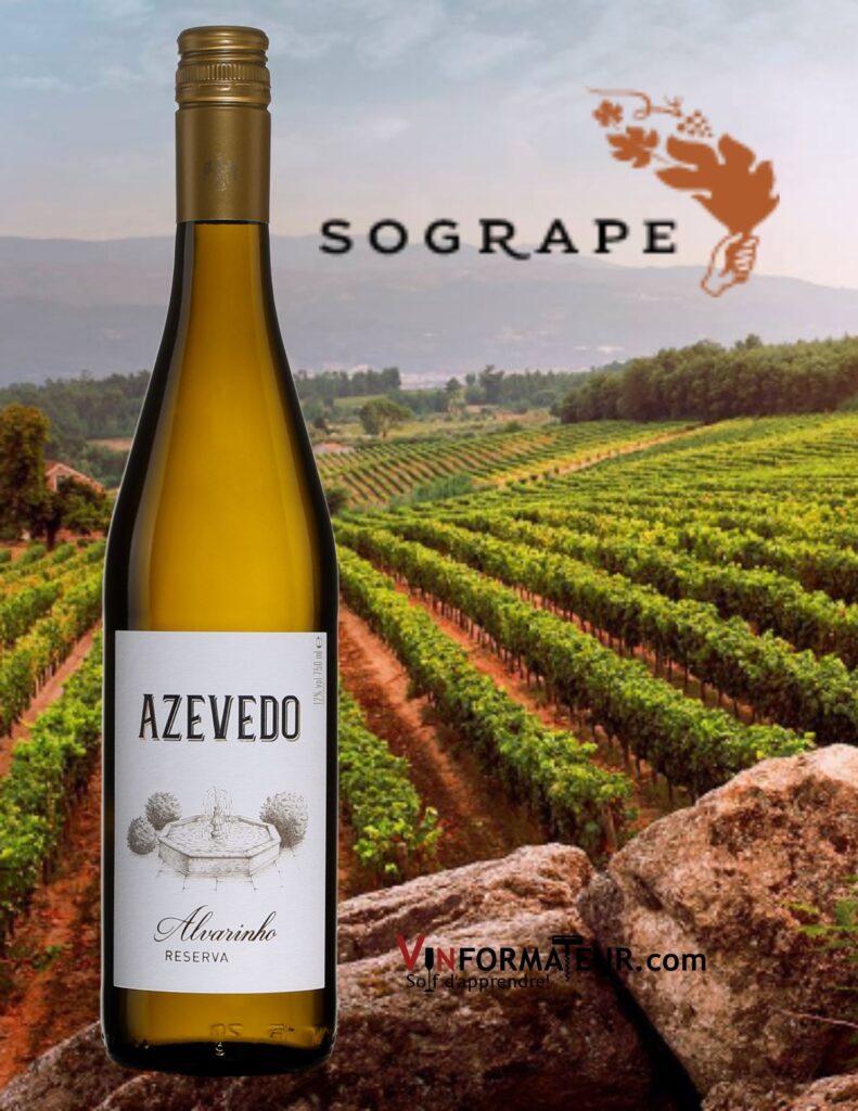 BOuteille de Azevedo, Alvharino Reserva, Portugal, Vinho Verde, vin blanc, 2020