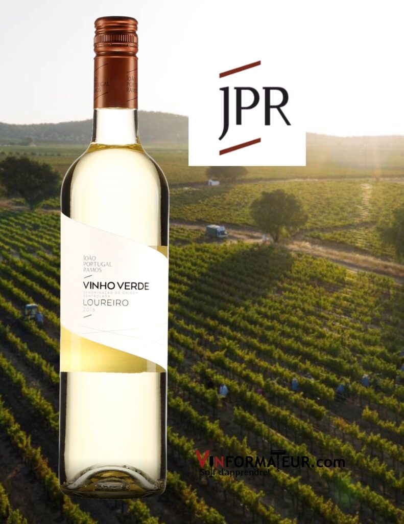 Bouteille de Vinho Verde, Loureiro, Portugal, Joao Portugal Ramos, vin blanc, 2020