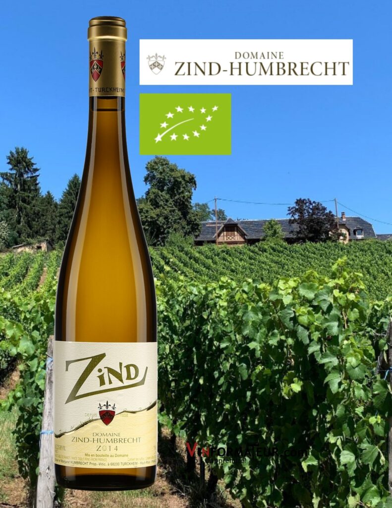 Bouteille de Zind, Domaine Zind Humbrecht, Vin de France (Alsace), vin blanc bio, 2019