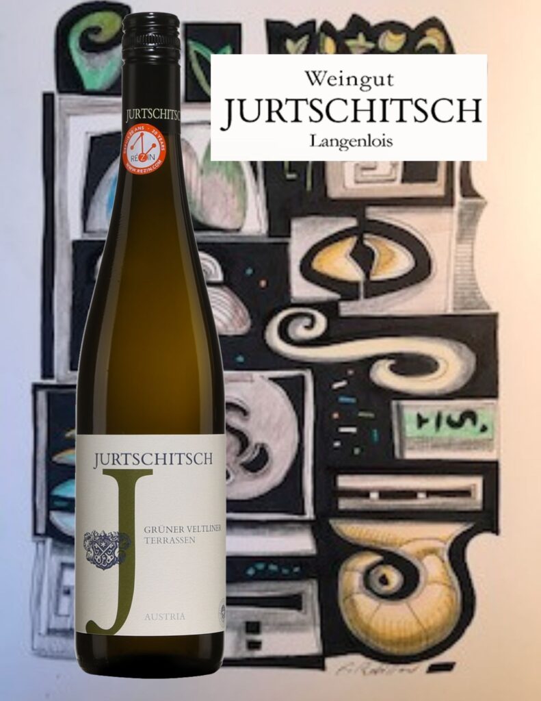Bouteille de Gruner Veltliner, Terrassen Weingut, Autriche, vin blanc bio, 2019