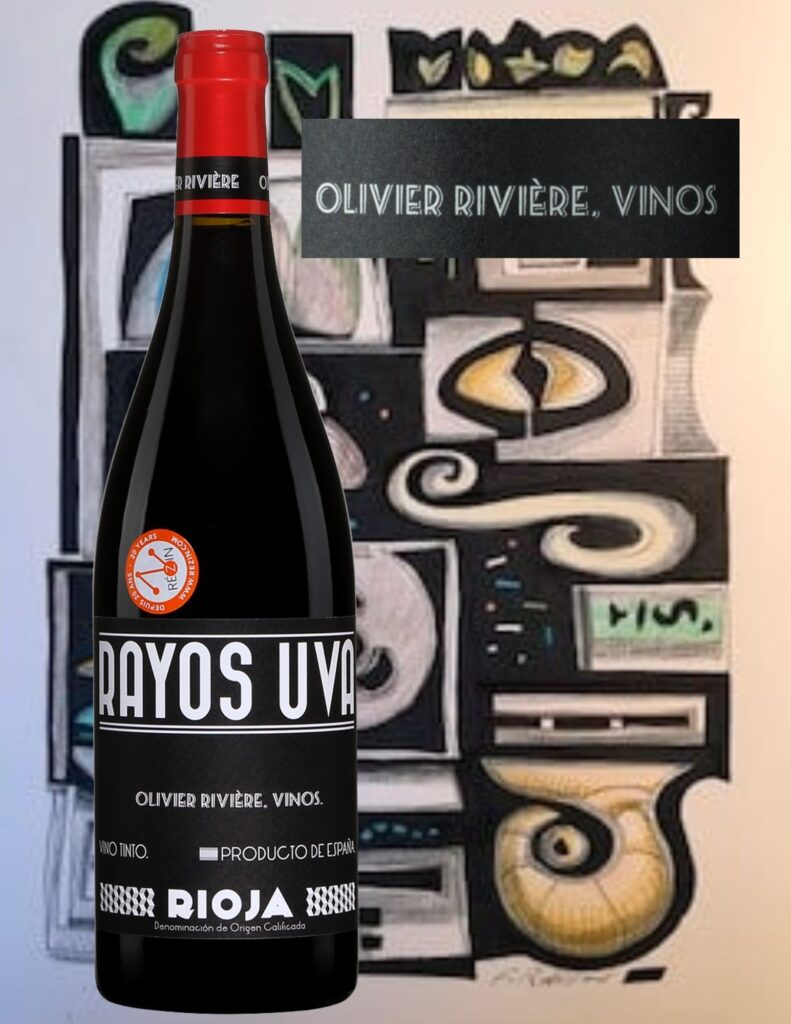 Bouteille de Rayos Uva, Espagne, Rioja, Olivier Rivière, vin rouge, 2020