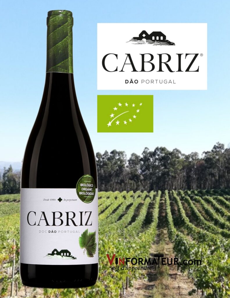 Bouteille de Cabriz, Organic, Portugal, Dao, Quinta da Cabriz, vin rouge bio, 2017