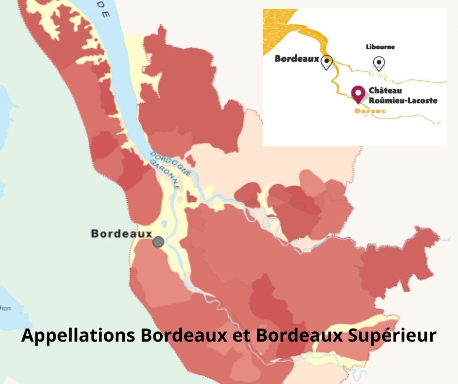 Carte viticole de Bordeaux et Bordeaux Supérieur, Château Ducasse