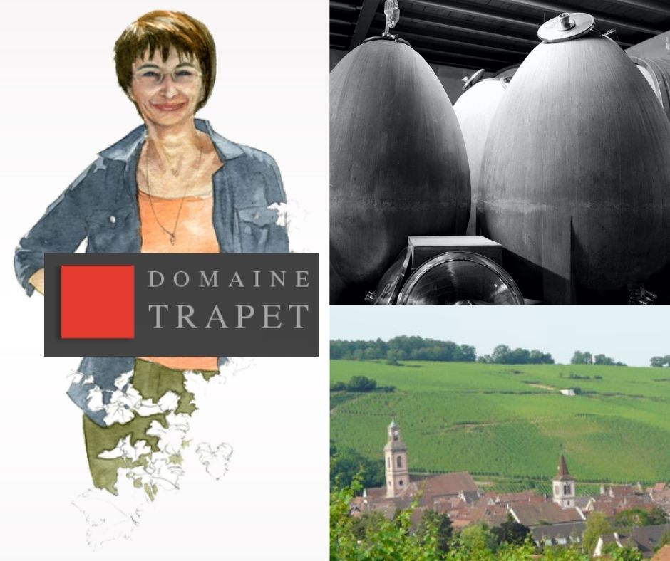 Domaine Trapet Alsace: Andrée Trapet, chai et vignobles