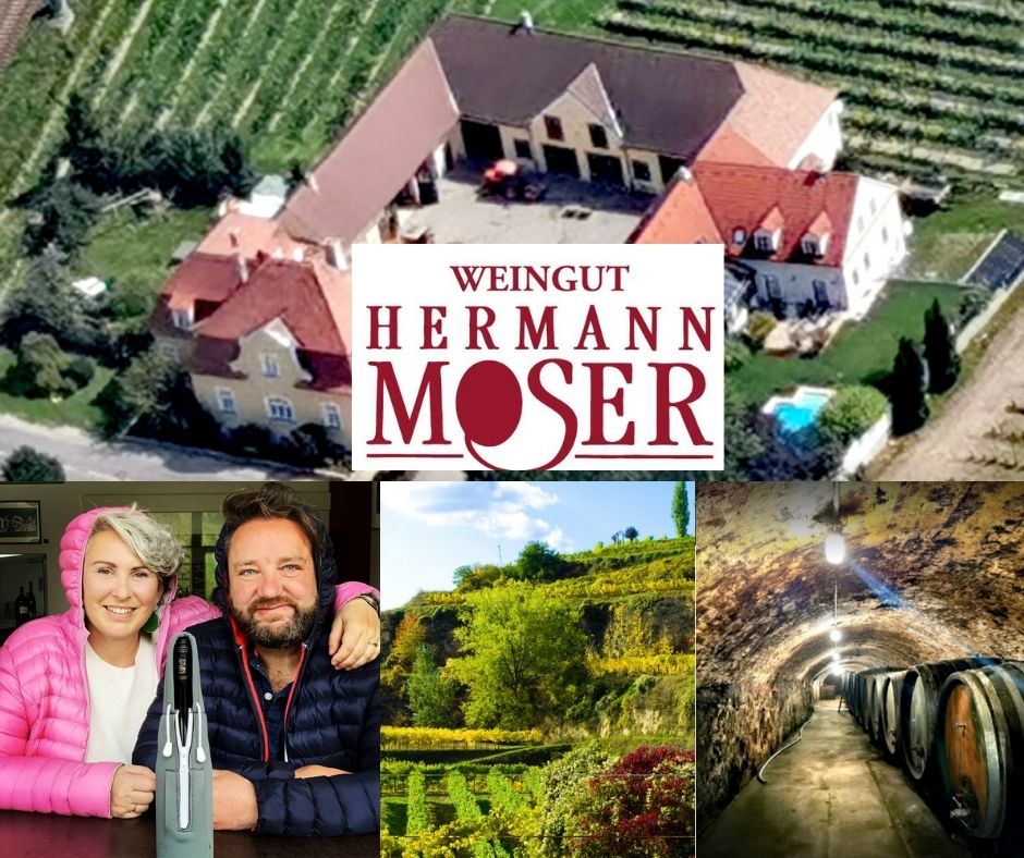 Weingut Hermann Moser: Carmen et Martin Moser, chai et vignobles