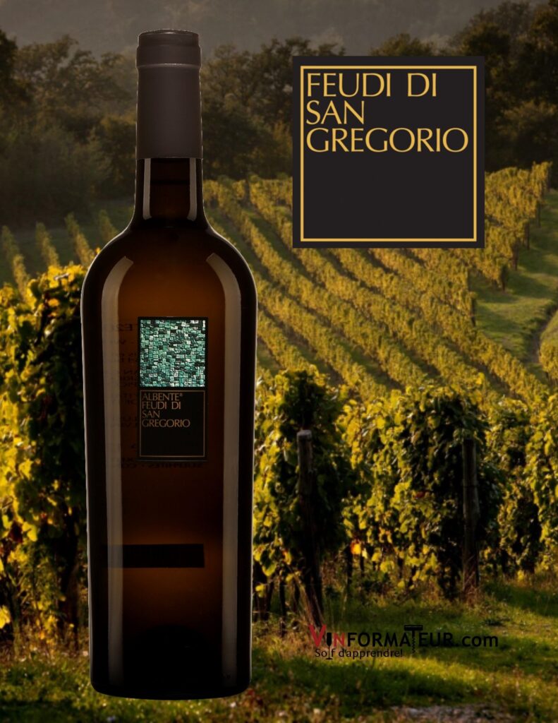 Bouteille de Albente, Feudi di San Gregorio, Italie, Vino de Tavola, vin blanc