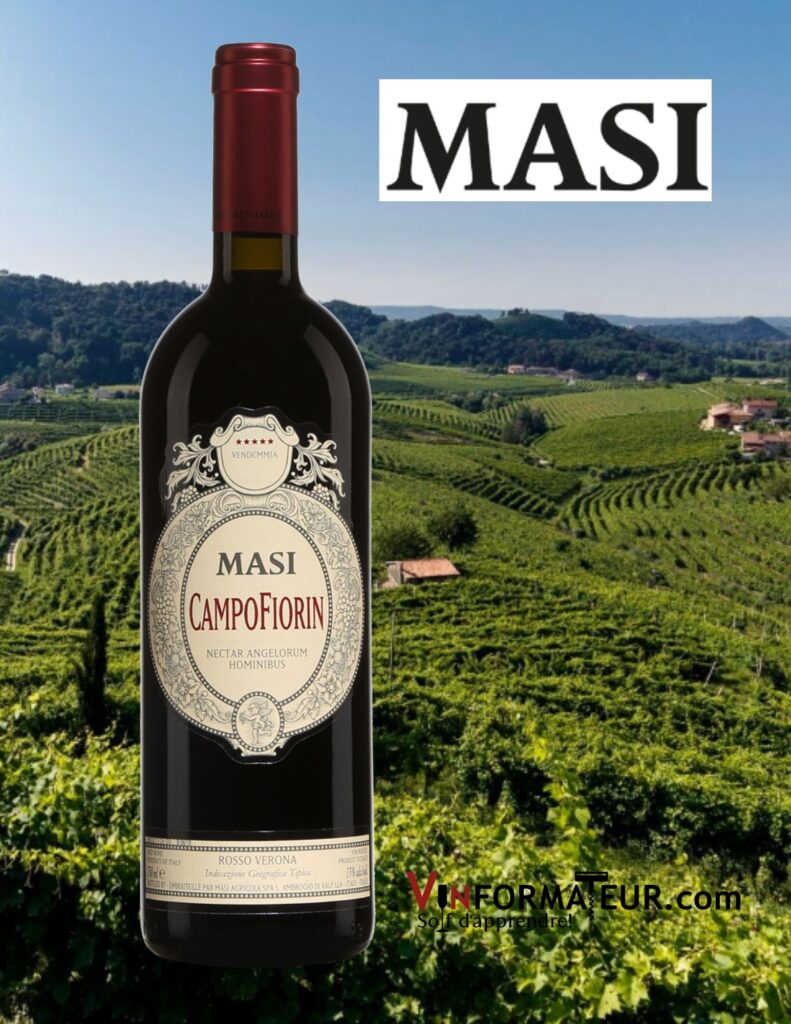 Bouteille de Campofiorin, Masi Agricola, Italie, Vénétie, Rosso Verona IGT, vin rouge, 2018