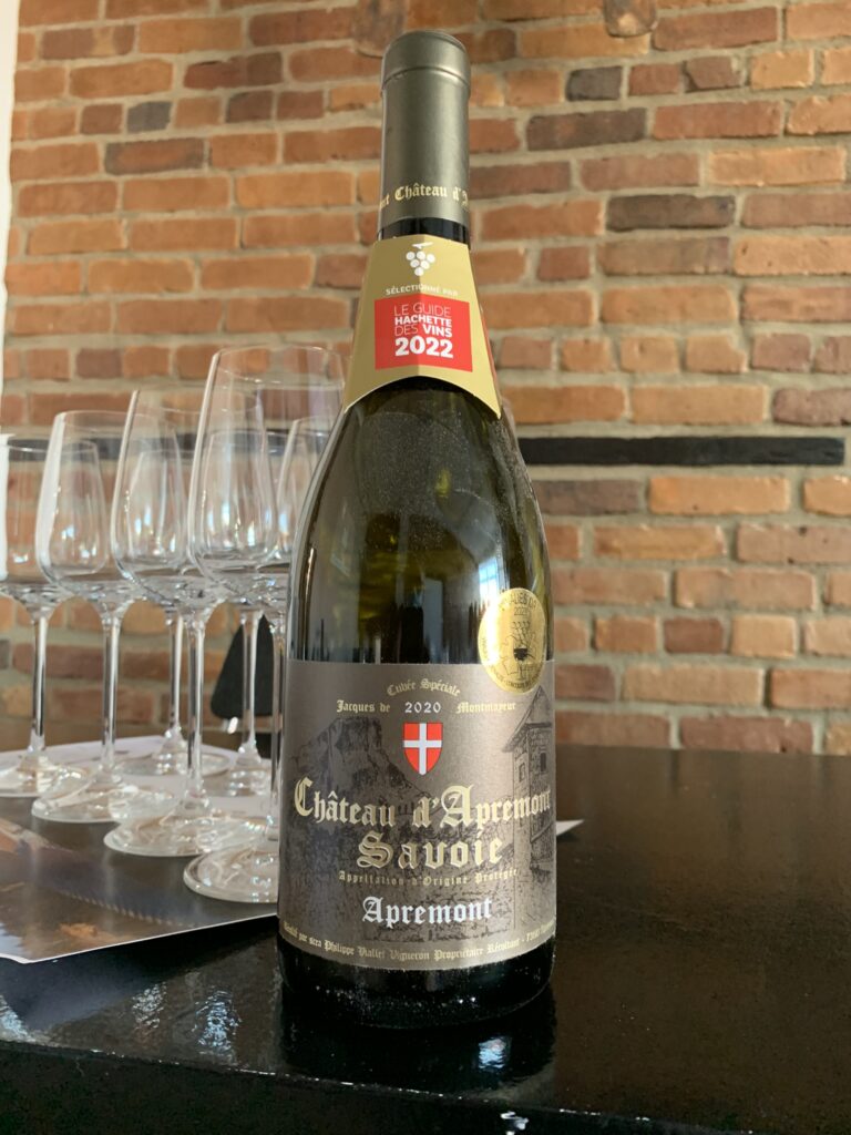 Bouteille de Château d’Apremont, Vin de Savoie, blanc, Apremont, Cuvée Spéciale Jacques de Montmayeur, 2020