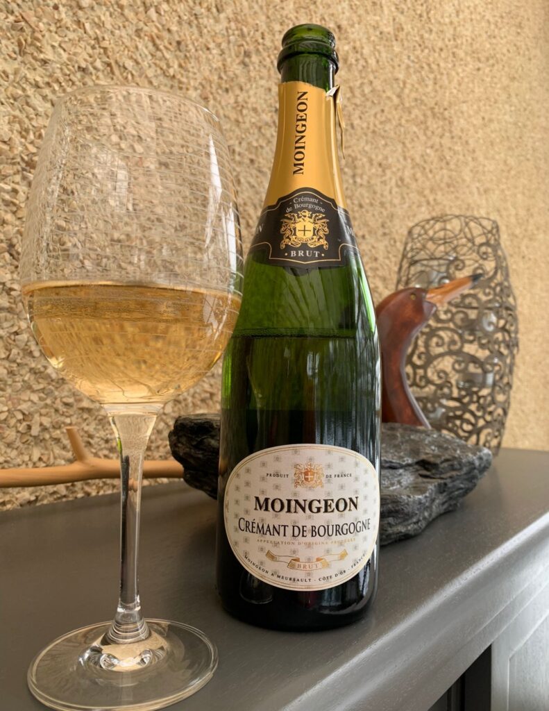 BOuteille de Moingeon, vin mousseux, Crémant de Bourgogne