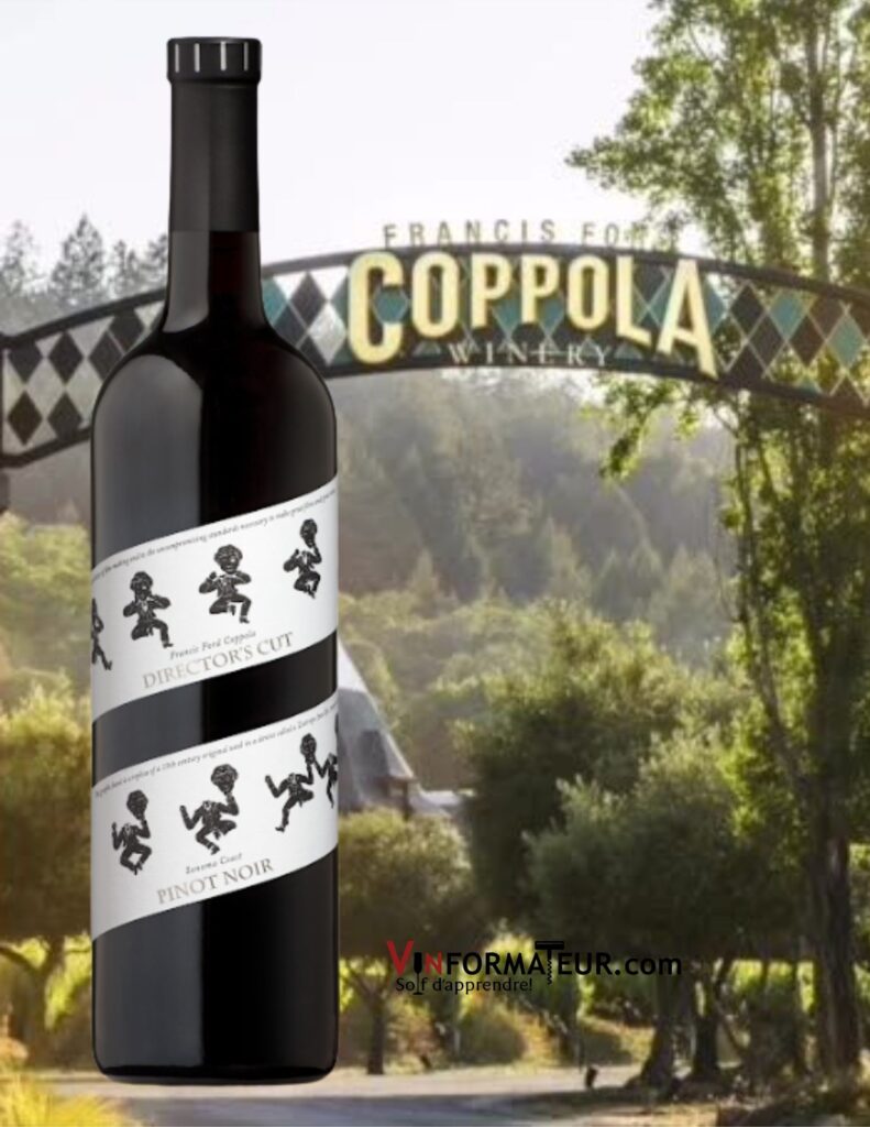 Bouteille de Director’s Cut, Francis Ford Coppola, Pinot Noir, Russian River Valley, Delicato Family, 2019