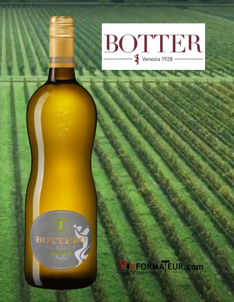 Bouteille de Bottero di Cello, Italie, Vino de Tavola, Casa Vinicola Botter, 1l, vin blanc, 2020 - NOUVEL HABILLAGE