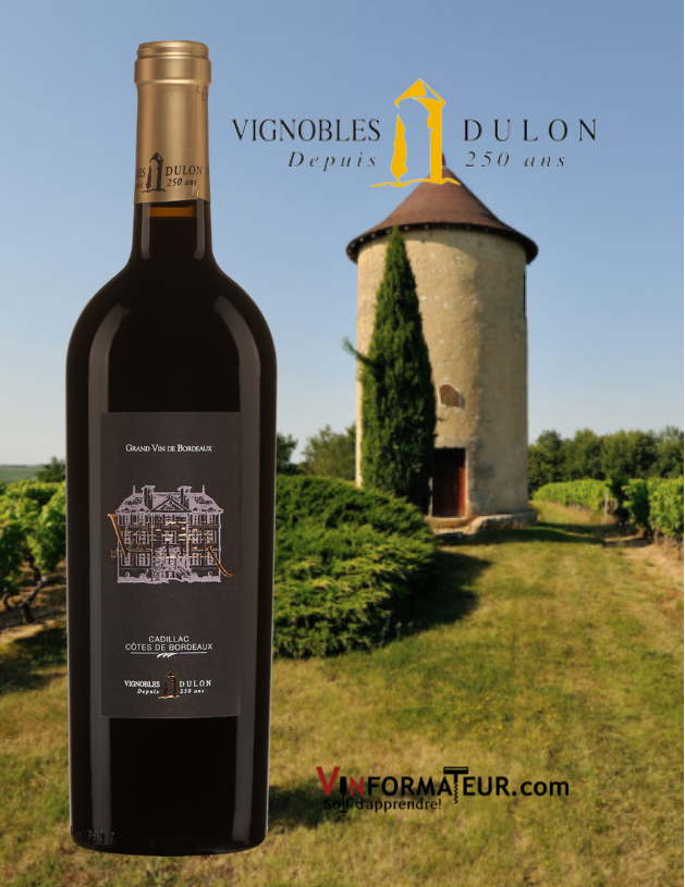 Bouteille de Château du Vallier, France, Bordeaux, Cadillac Côtes de Bordeaux, Vignobles Dulon, 2018