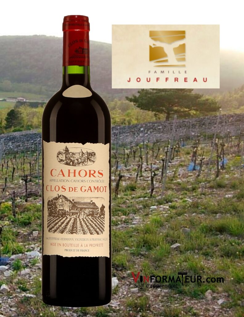 Bouteille de Clos de Gamot, France, Sud-Ouest, Cahors, 2019