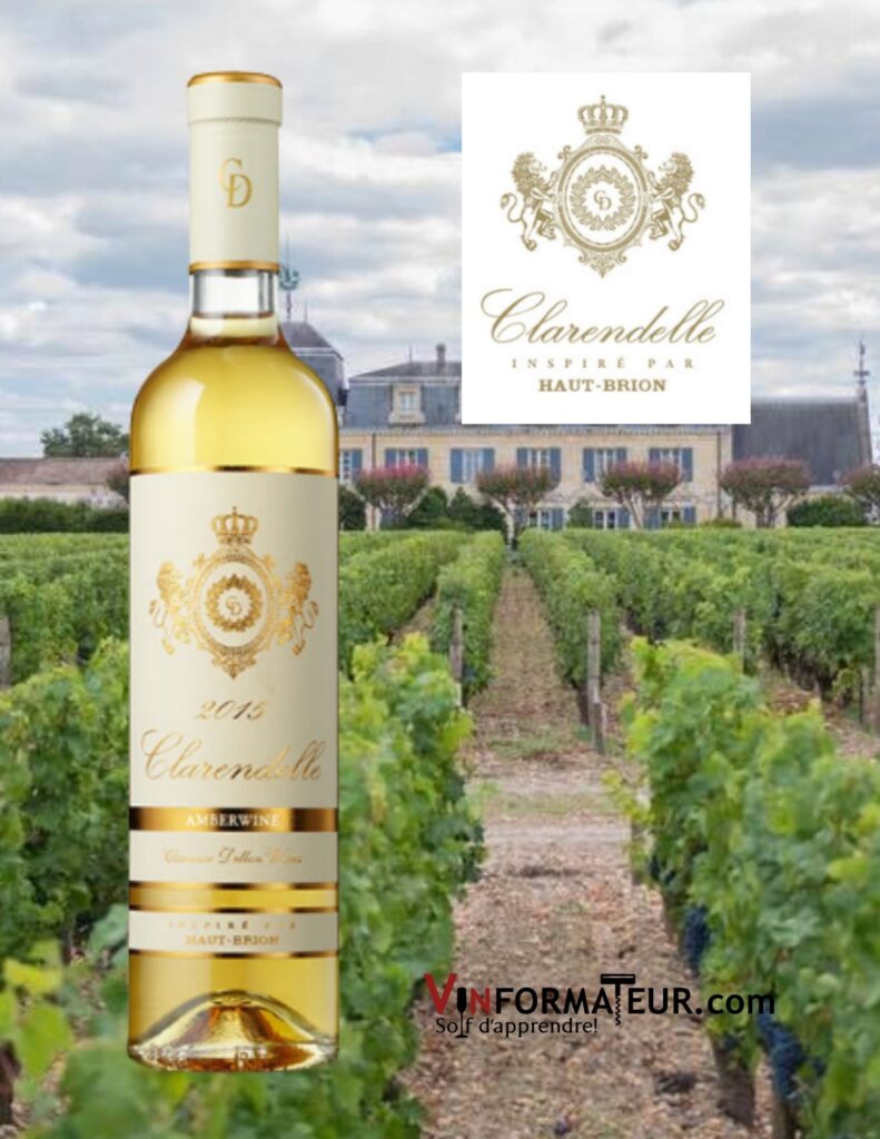 Bouteille de Clarendelle, Amberwine, Inspiré par Haut-Brion, vin liquoreux bio, 500 ml, Monbazillac, 2015