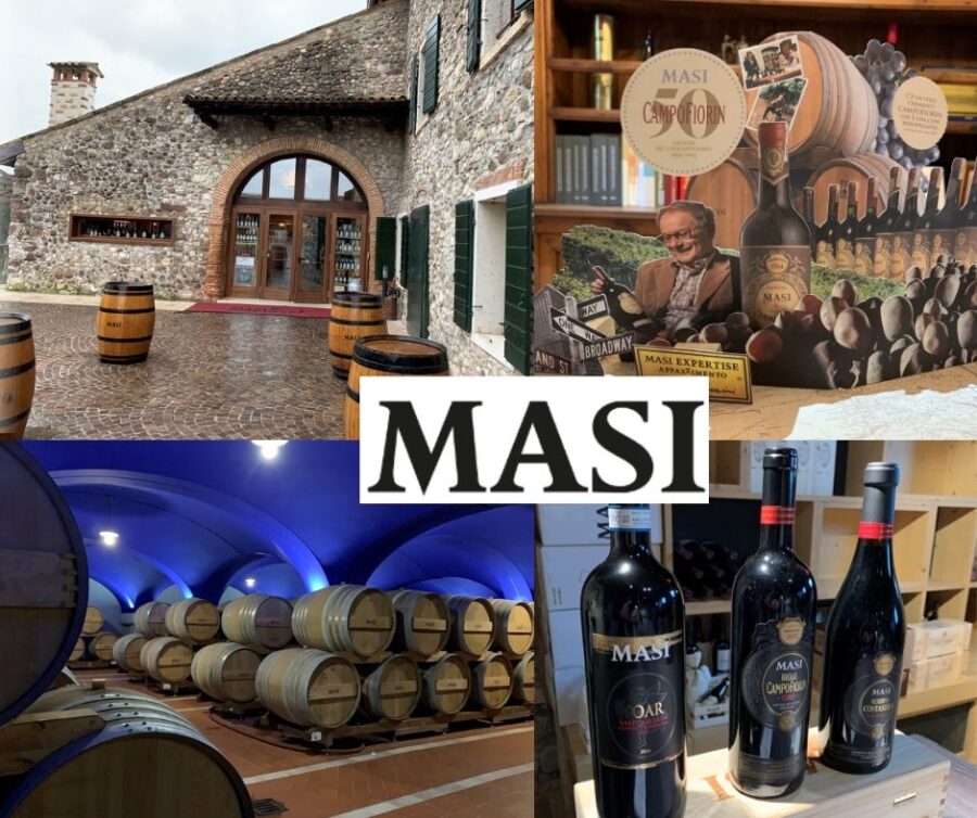 Masi Agricola: salle de dégustation, chai et vins