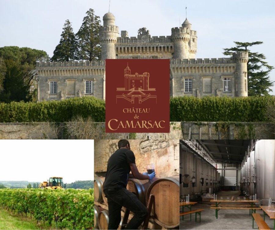 Château de Camarsac: château, chai et vignobles
