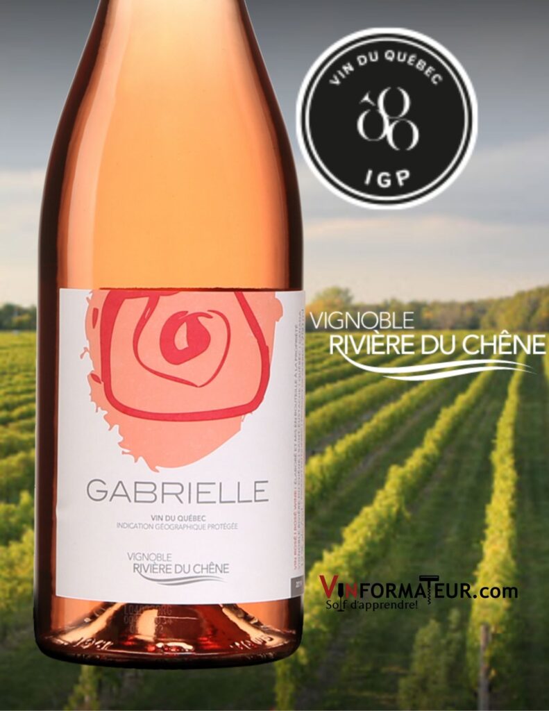 Bouteille de Vignoble Rivière Duchêne, Le Rosé Gabrielle, 2021