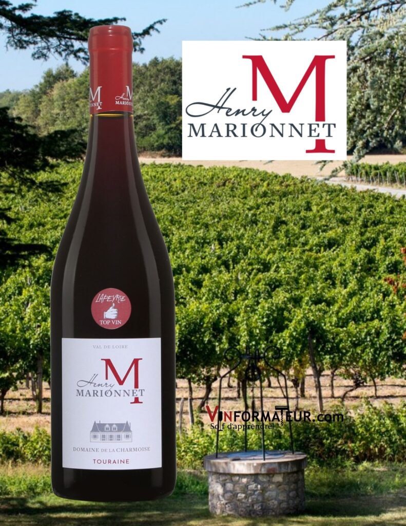 Bouteille de Henry Marionnet, M, Domaine de la Charmoise, France, Val de Loire, Touraine AOC, vin rouge, 2020
