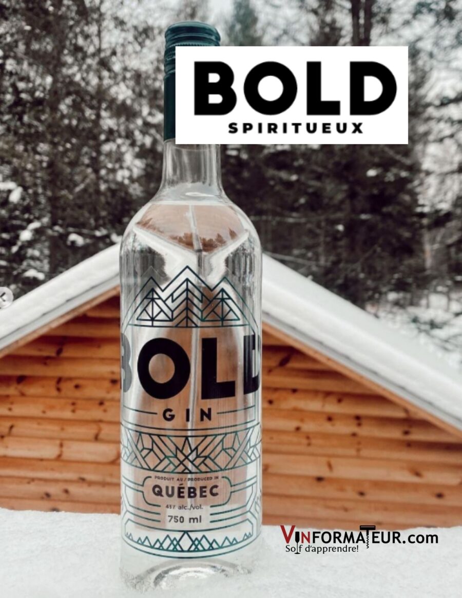 Bold Gin. London Dry Gin du Québec. Vinformateur