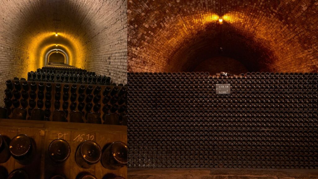 Champagne Bollinger galeries souterraines