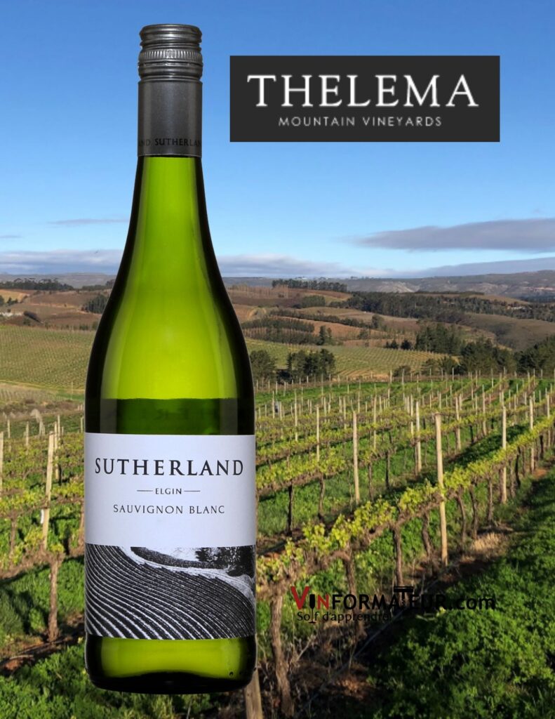 BOuteille de Sutherland, Sauvignon blanc, Afrique du Sud, Western Cape, Elgin, vin blanc, 2020
