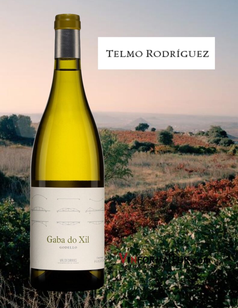 Bouteille de Gaba do Xil, Godello, Espagne, Galice, Valdeorras, Compania de Vinos Telmo Rodriguez, vin blanc, 2018