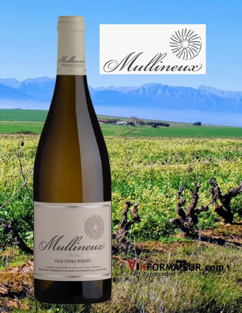 Bouteille de Mullineux, Old Vines White, Chenin Blanc, Afrique du Sud, Swartland, vin blanc, 2020