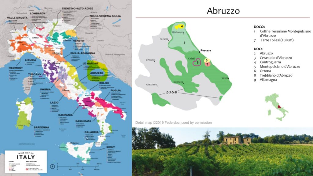 Carte viticole Abruzzo