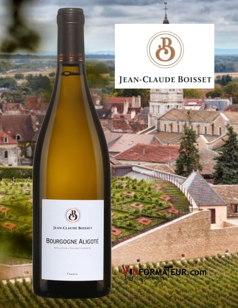 Bouteille de Jean-Claude Boisset, Aligoté, France, Bourgogne, vin blanc bio, 2020