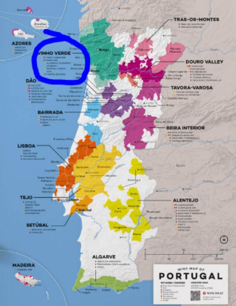 Carte viticole du Portugal: winefolly.com