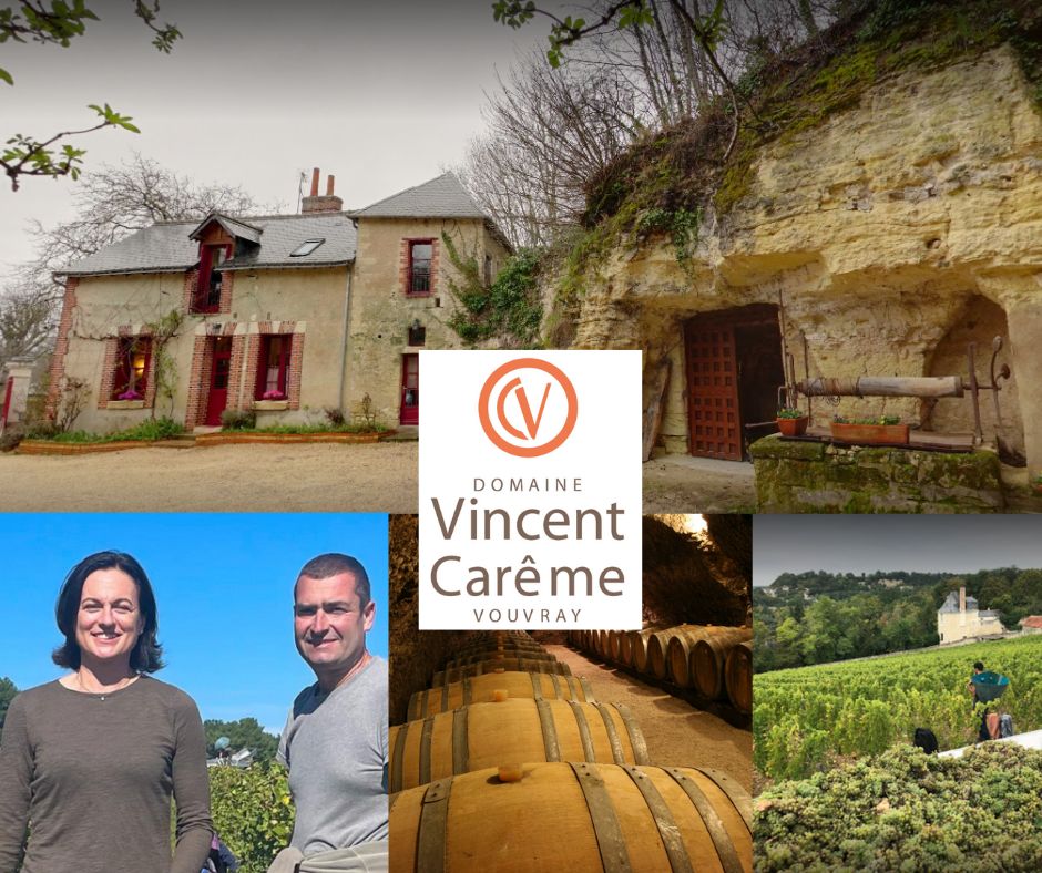 Domaine Vincent Carême: Vincent et Tania Carême, chai et vignobles