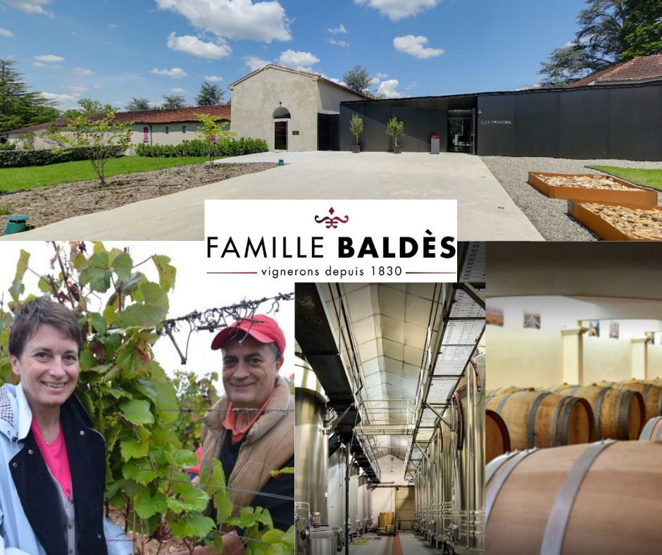 Famille Baldès: Jean-Luc et Sabine Baldès, chai et vignobles