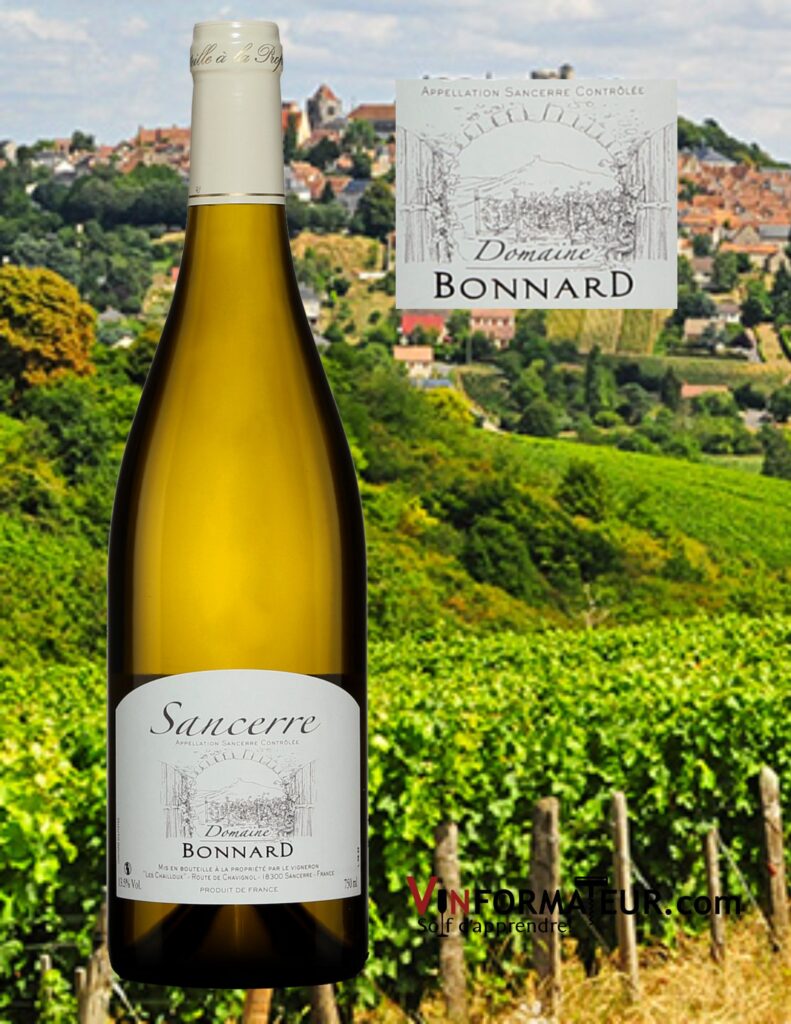 Bouteille de Domaine Bonnard, France, Val de Loire, Sancerre, vin blanc, 2020