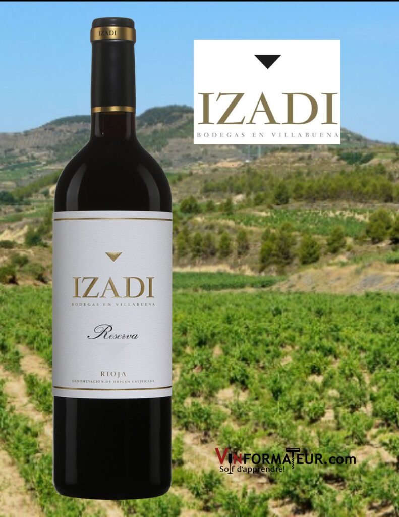 Bouteille de Izadi, Reserva, Espagne, Rioja Alavesa, Bodegas Izadi, vin rouge, 2017