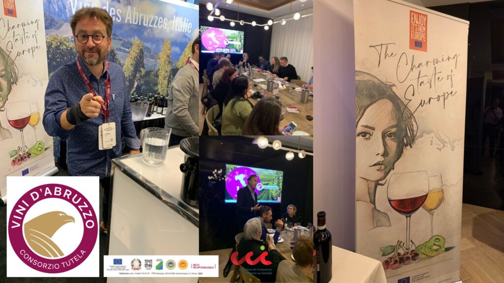 Dégustation des vins de Montepulciano d'Abruzzo: Guenal Revel, participants, vignerons et agences.