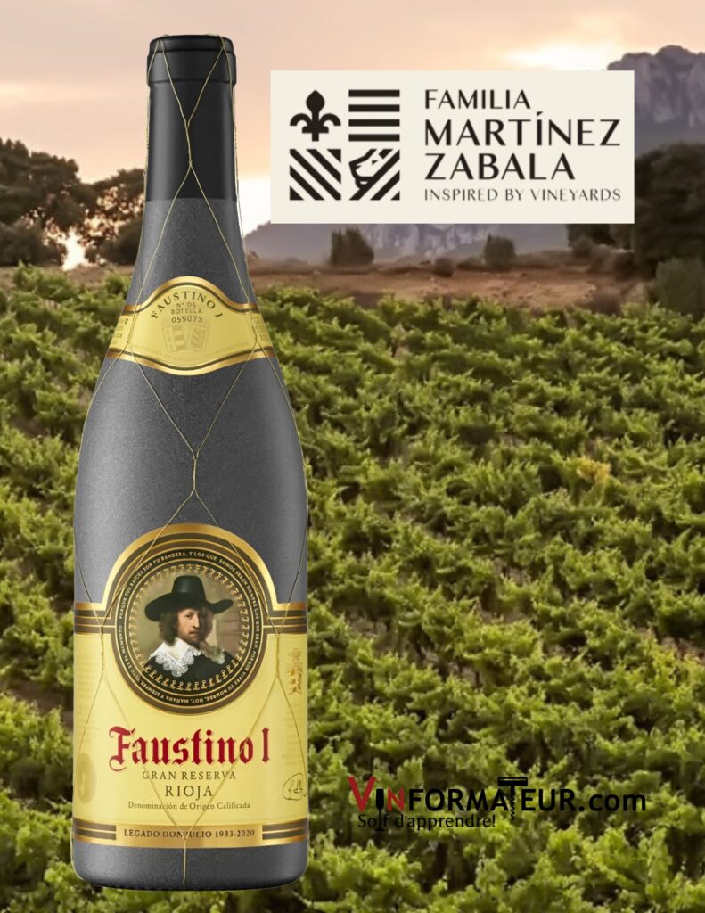 Bouteille de Faustino I, Gran Reserva, Rioja Alavesa, vin rouge, 2011