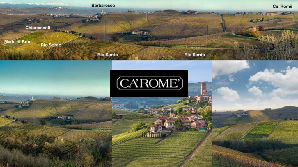 Ca'Rome' Vignobles de Barbaresco: Chiaramanti, Rio Sordo et Maria di Brun
