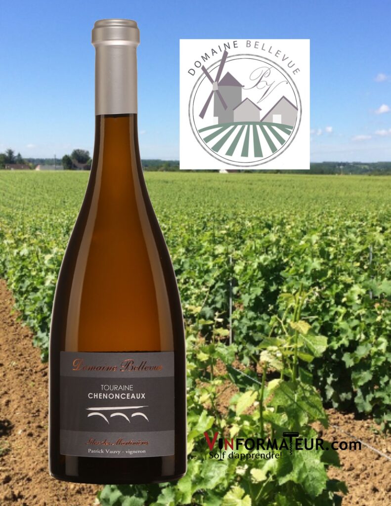 Silex des Martinières, Domaine Bellevue, France, Val de Loire, Touraine Chenonceaux, vin blanc, 2021 bouteille
