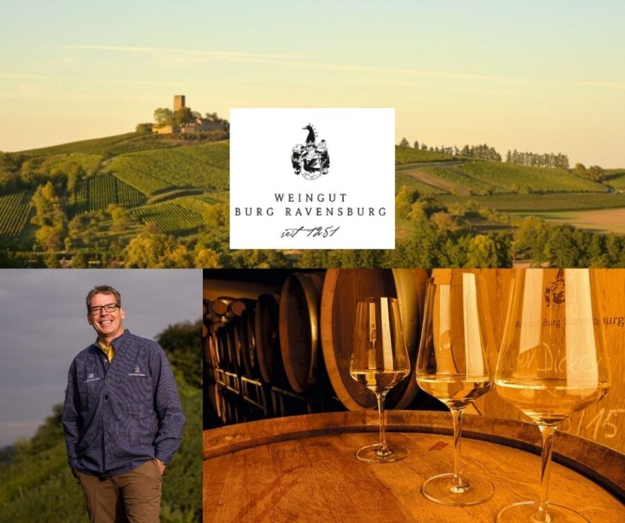 Weingut Burg Ravensburg: Claus Burmeister CEO et Winemaker, château et chai
