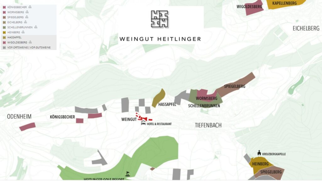 Carte viticole de Weingut Heitlinger