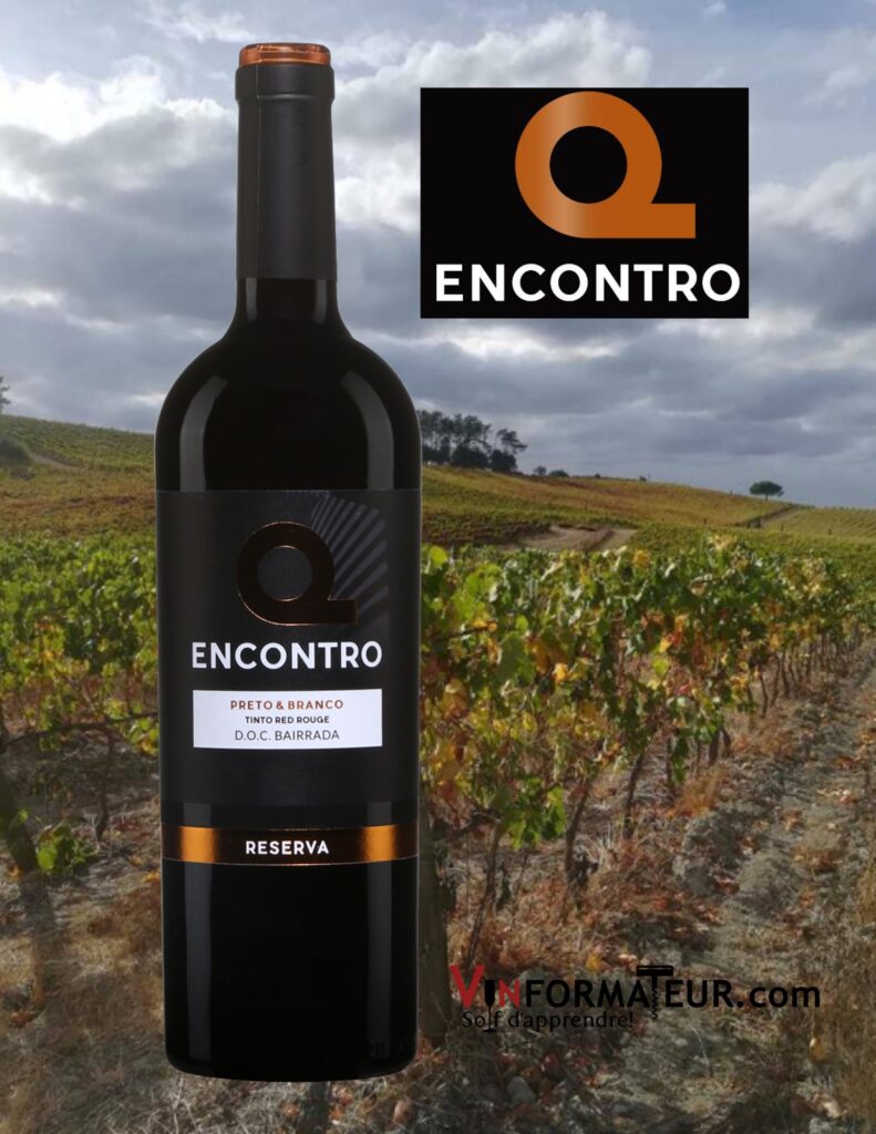 Encontro, Reserva, Preto & Branco, Portugal, DOC Bairrada, vin rouge, 2017 bouteille