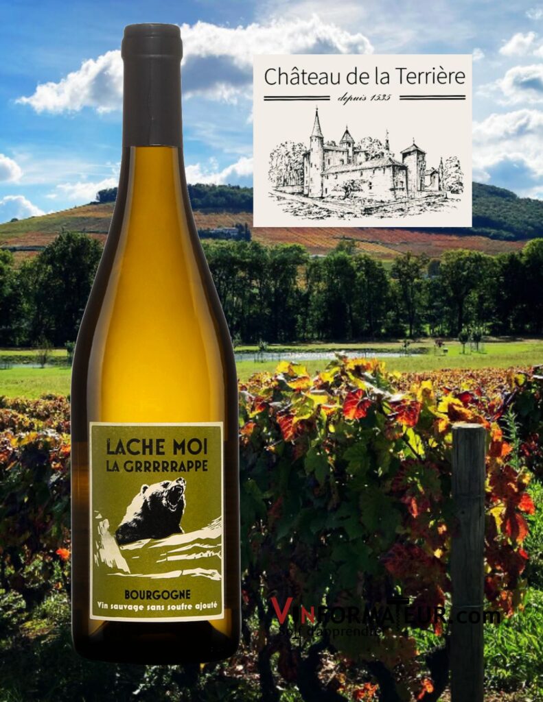 Lache moi la Grrrrrappe, Bourgogne, vin blanc nature (sans soufre ajouté), 2021 bouteille