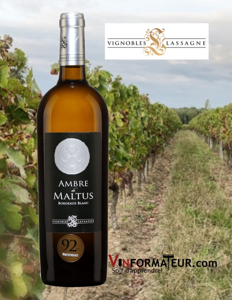 Ambre de Maltus, Bordeaux, Vignobles Lassagne, 2019 bouteille
