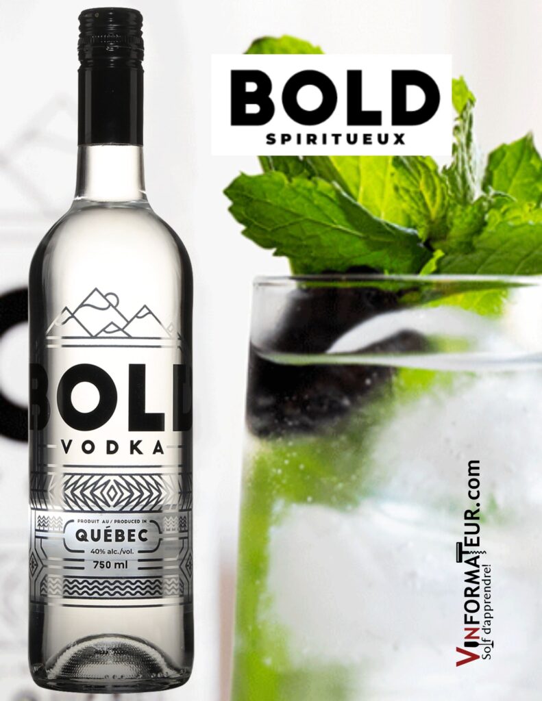 Bold Vodka, Québec, 750 ml bouteille