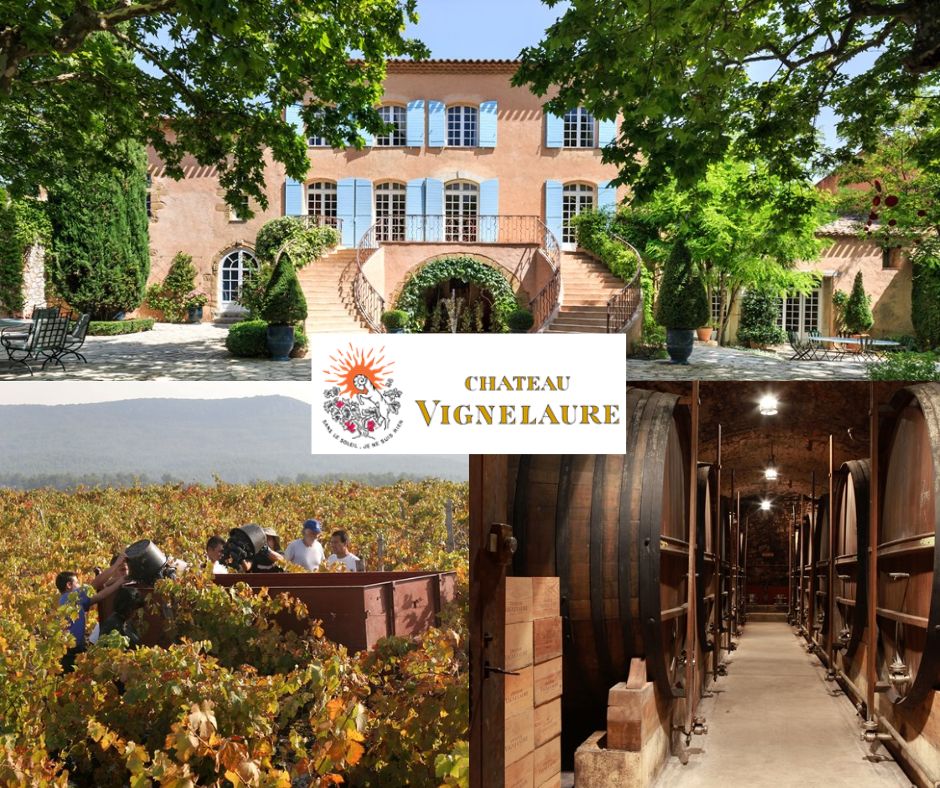 Château Vignelaure: château, chai et vignobles