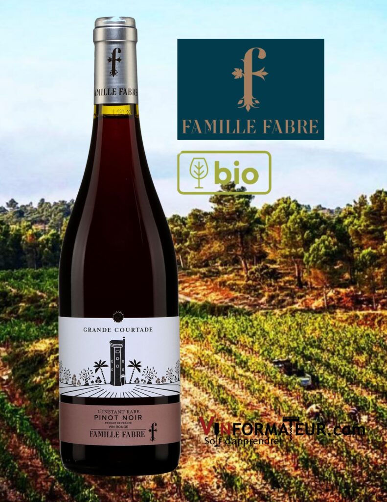 Grande Courtade, Famille Fabre, Languedoc-Roussillon, vin rouge bio, 2021 bouteille