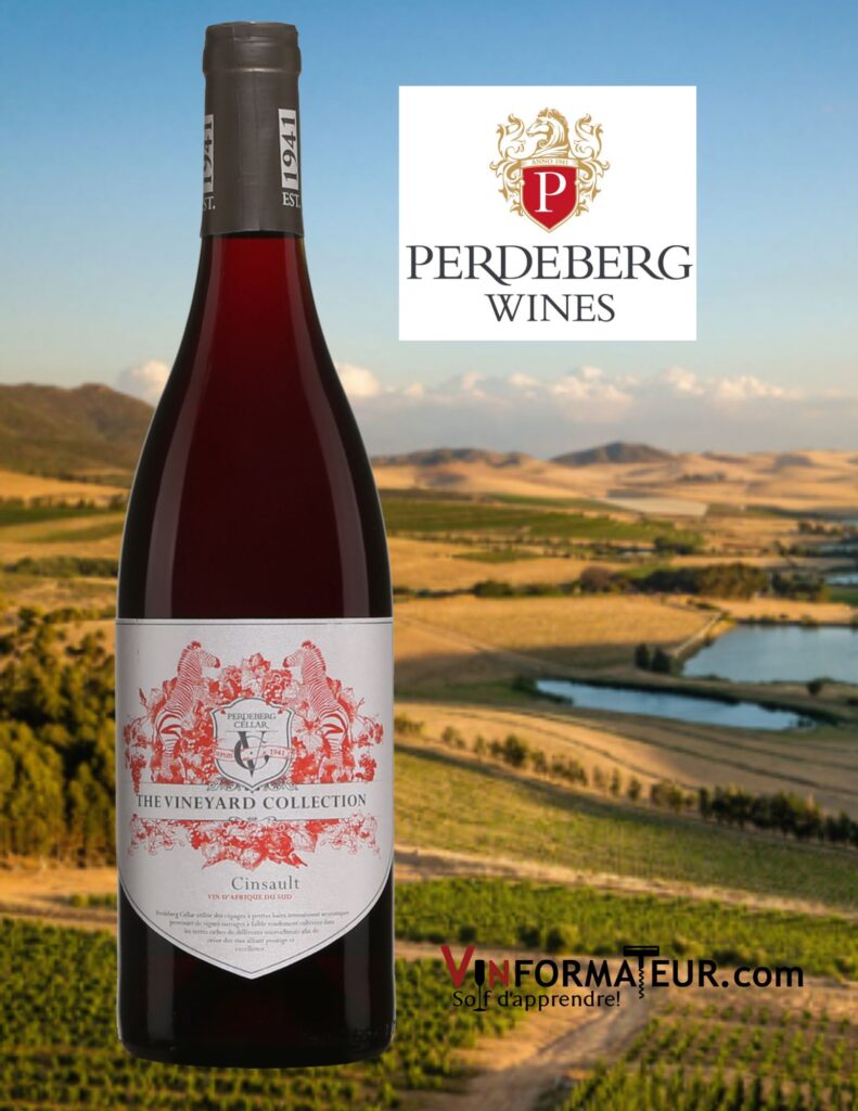 Perdeberg Cellar, Cinsault, Afrique du Sud, Western Cape, vin rouge, 2020, bouteille