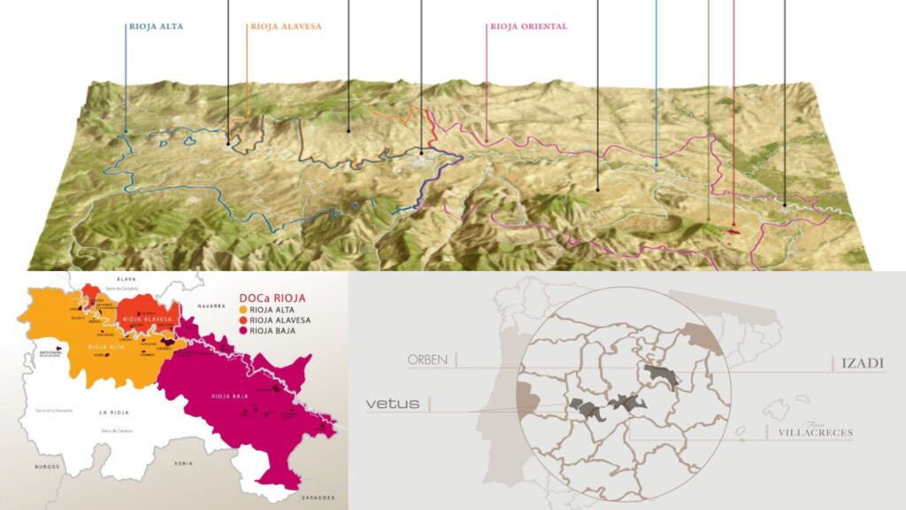Carte viticole de la Rioja