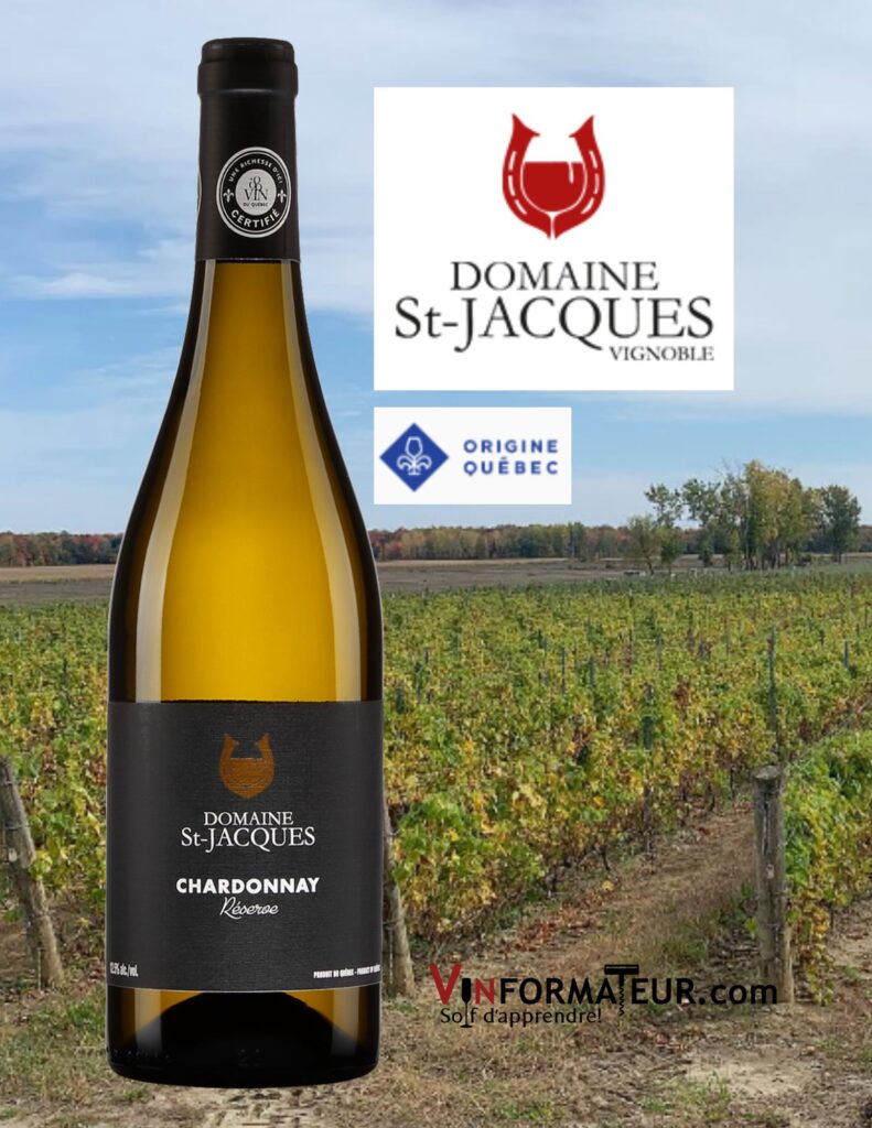 Domaine St-Jacques, Chardonnay, Réserve, 2020 bouteille